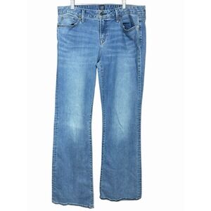 GAP Long & Lean Women's Jeans 32L Medium Indigo Bootcut‎ Stretch Denim
